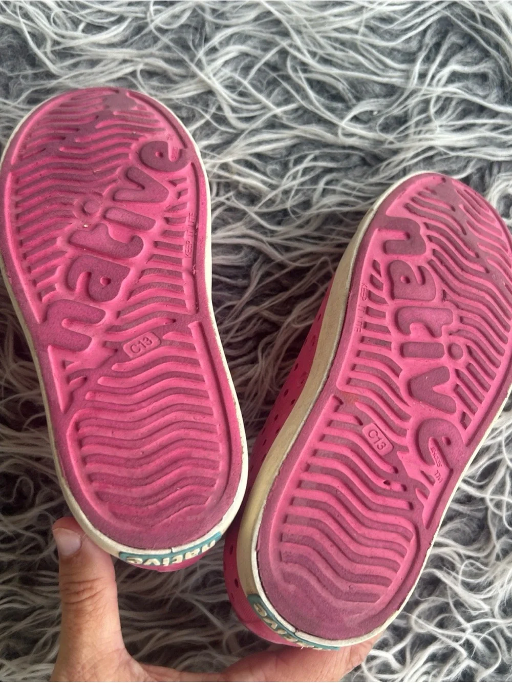 Native Jefferson girls . Shoes Size -13 Slip -on waterproof